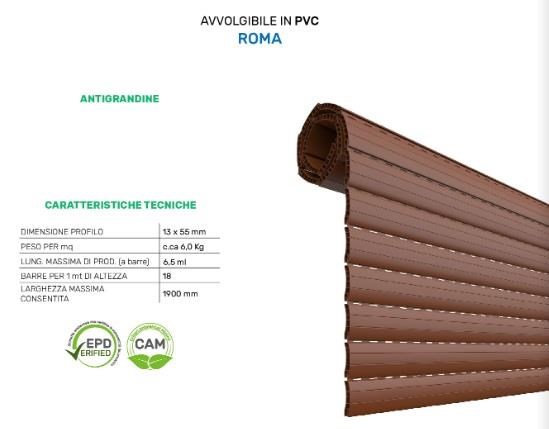 Tapparella in PVC Mod. Roma 